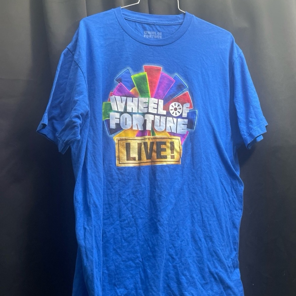 Blue Wheel of Fortune Live T-Shirt Rare